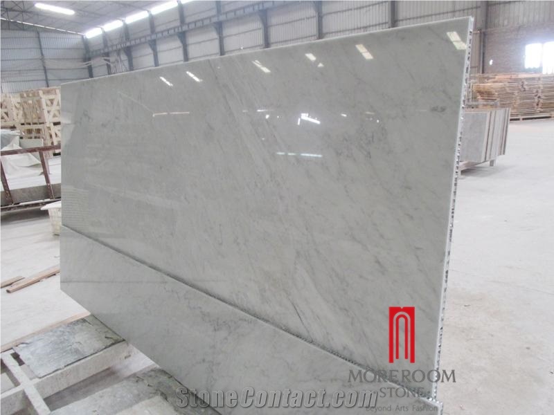 Aluminum Honeycomb Carrara Calacatta White Marble Panel