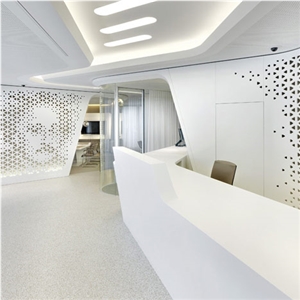 Commercial Acrylic Office Reception Counter