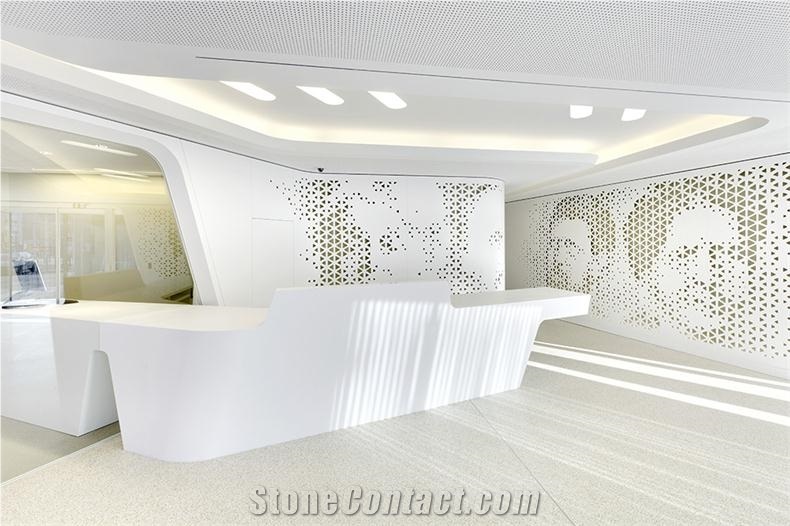 Commercial Acrylic Office Reception Counter