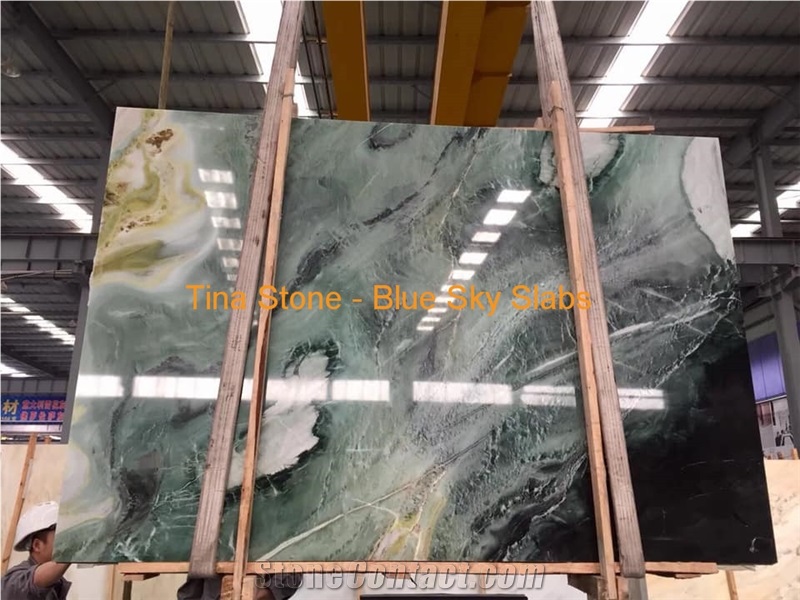 Blue Sky Marble Rectangle Stone Table