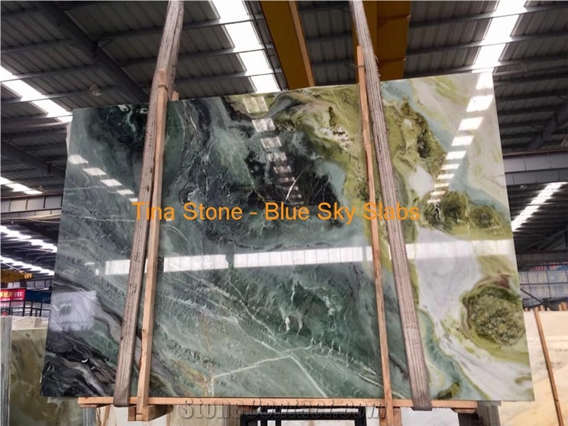 Blue Sky Marble Stone Slabs Floor Wall Covering