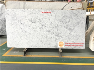Carrara Marble Stone Slabs Tiles with White Color