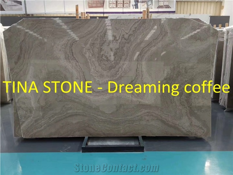 Dreaming Coffee Marble Wall Floor for House Decor