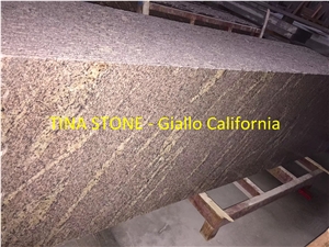 Giallo California Granite Stone Slabs Floor Wall