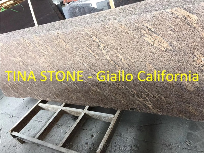 Giallo California Granite Stone Slabs Floor Wall