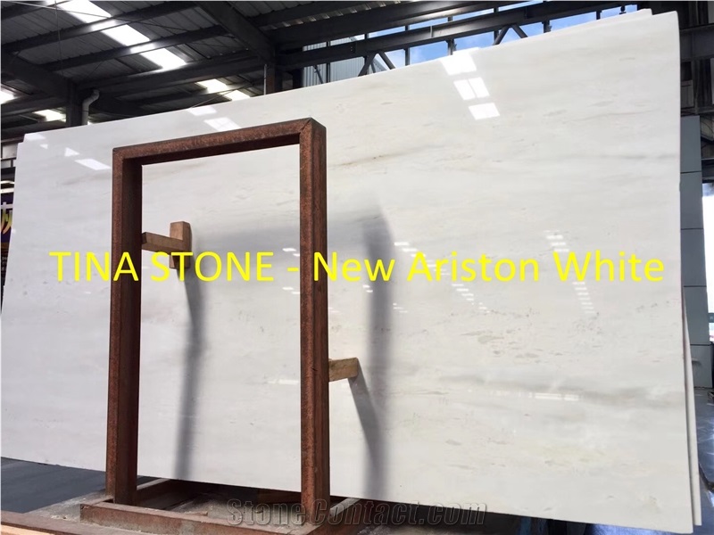 New Ariston White Marble Slabs Tiles Floor Wall