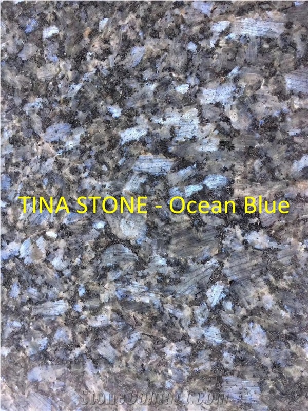 Ocean Blue Granite Stone Slab Floor Wall Cladding