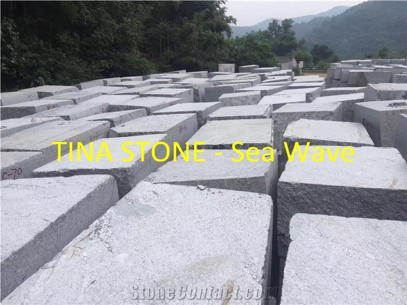 Sea Wave Granite Slabs Tiles for Countertops