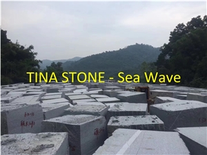 Sea Wave Granite Slabs Tiles for Countertops
