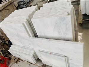 Gentleman White Marble Slab Cut to Sizes Tiles