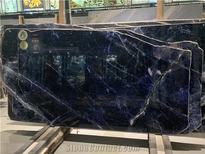 Royal Azul Sodalite,Inka Blue Granite