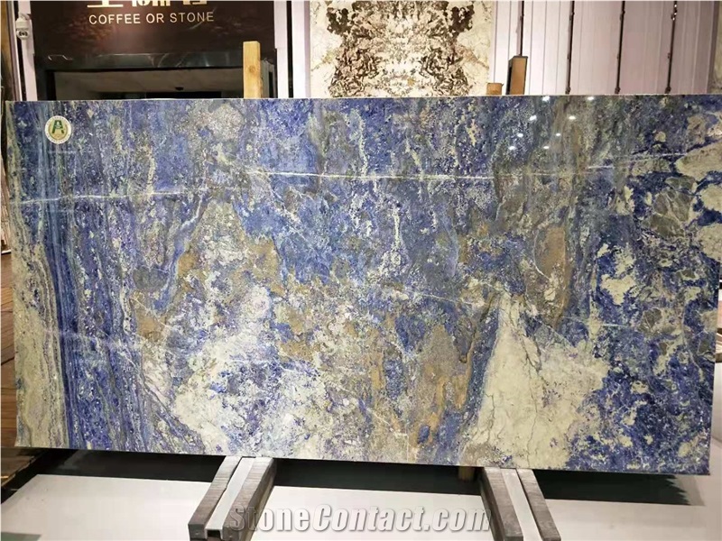 Sodalite Royal Blue Granite Slab, Bolivia Blue
