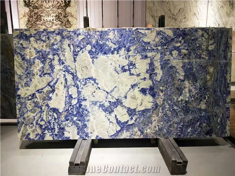 Sodalite Royal Blue Granite Slab, Bolivia Blue