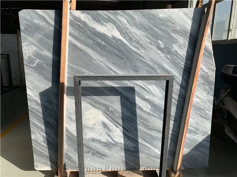 Stripe Grey Marble Big Slabs, Ionian Gray