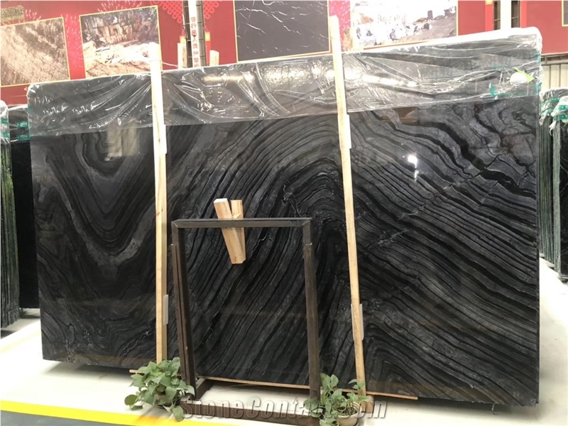 Tree Black Sea Save Marble for Tiles and Slabs