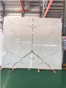 Book Match Calacatta Nano Glass Stone Panels