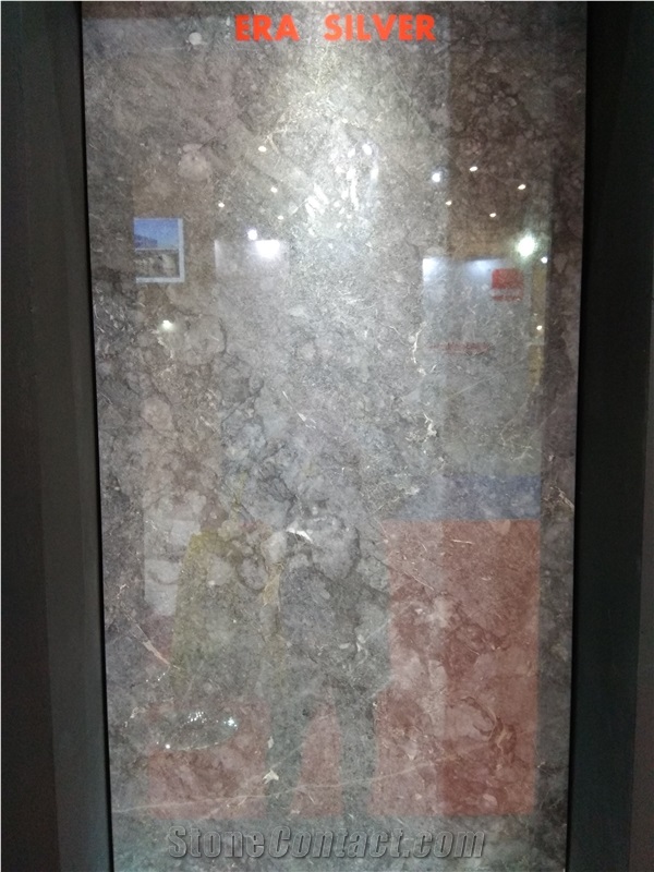 Era Silver Marble Slabs, Tiles