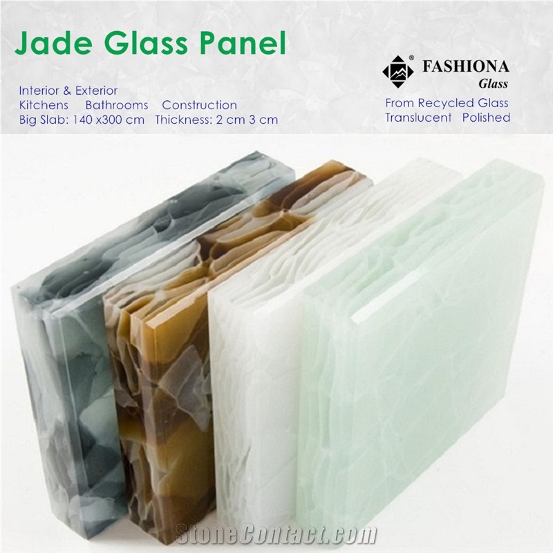 Translucent Jade Glass Panel