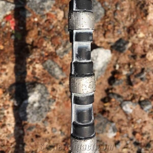Rubber Diamond Wire Saw For Cutting Granite Stones