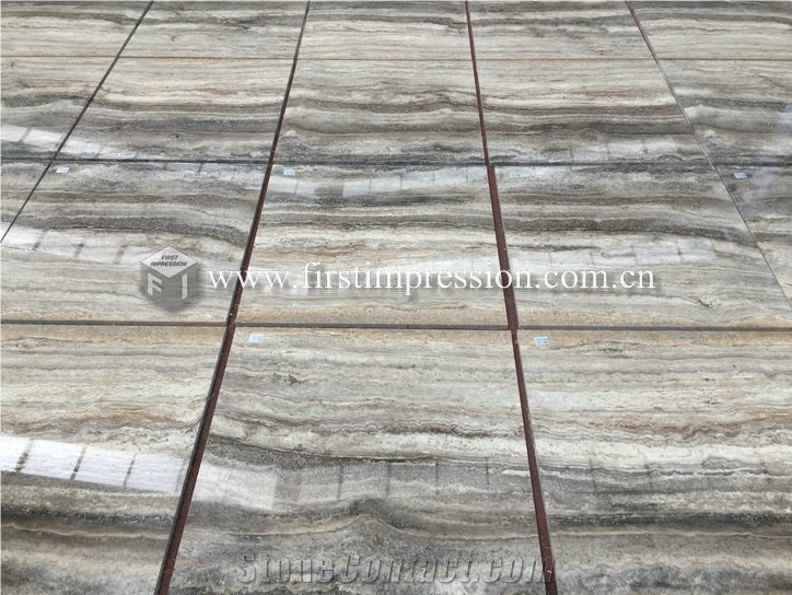 Iran Silver Travertine Slabs,Tiles for Flooring