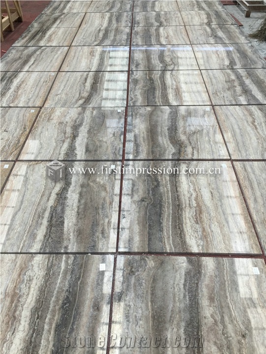 Iran Silver Travertine Slabs,Tiles for Flooring