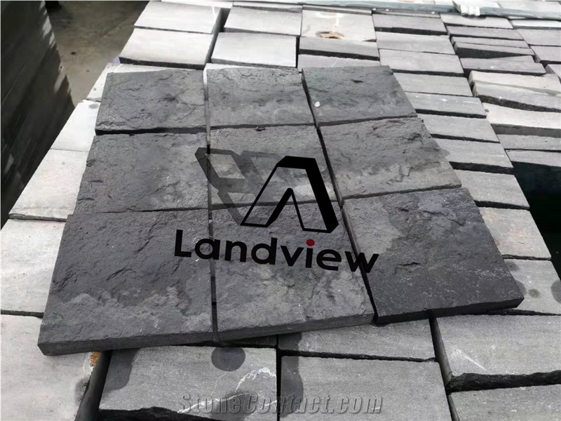 New Black Basalt Tiles Slabs Floor Wall Pavers
