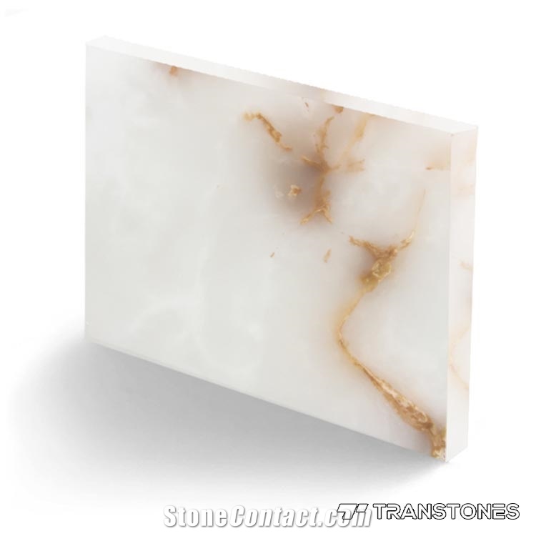 Translucent Faux Onyx Wall Covering Stone