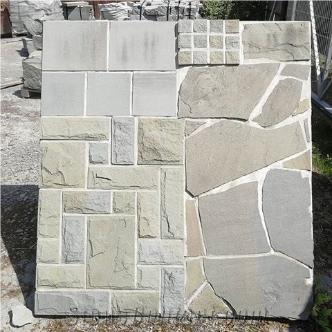 Tesinsky Sandstone Blocks, Czech Republic Green Sandstone