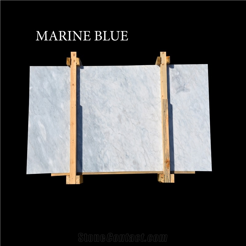 Marine Blue, Afyon Grey Blue Marble Slabs