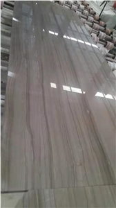Athens Wood Grain Marble Slabs Grey Flooring Tile