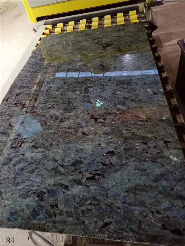 Blue Labradorite Emerald Granite Slab Walling Tile