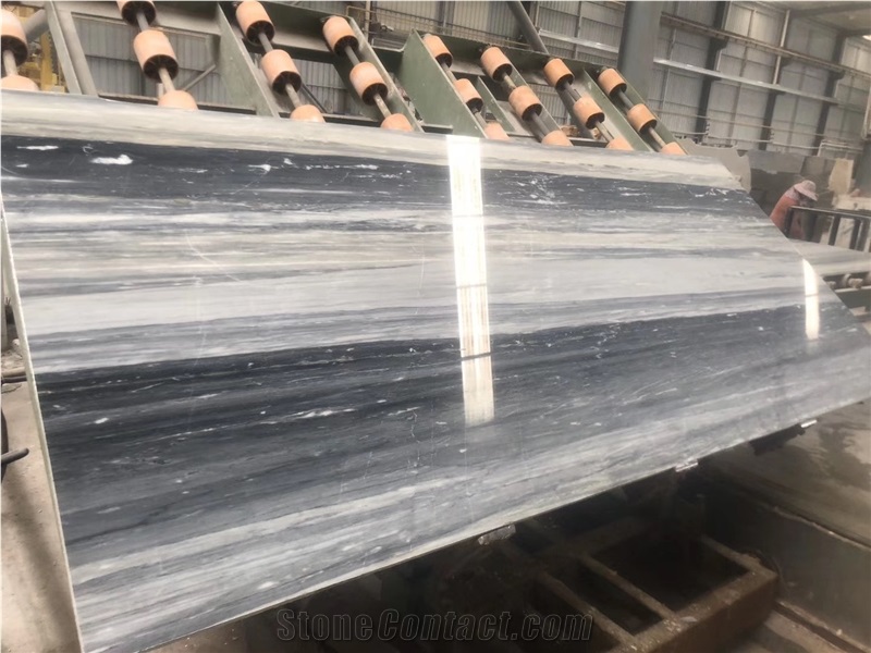 China Blue Sands Marble Palissandro Slab Wall Tile