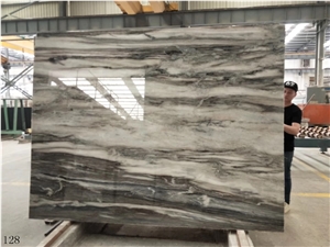 China Fangshan Silver Crystal Marble Slab Tile