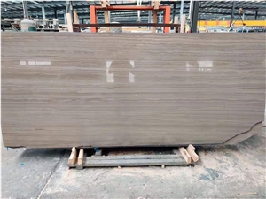 China Grey Wood Grain Marble Floor Tiles & Slabs