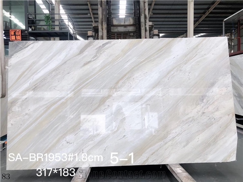 Earl White Branco San Antonio Marble Slab in China