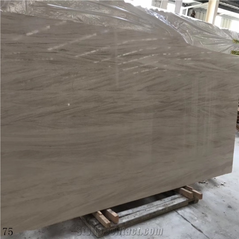 French Wood Marble Beige Cream Stone Slab Tile