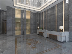 Greece Assinis Silver Grey Marble Slab in China