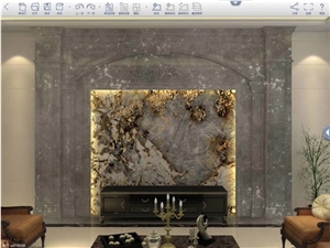 Greece Assinis Silver Grey Marble Slab in China