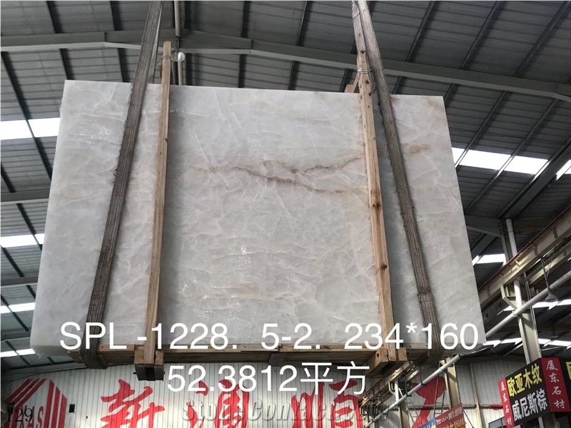Iran Abri White Onyx Slab Wall Tile in China