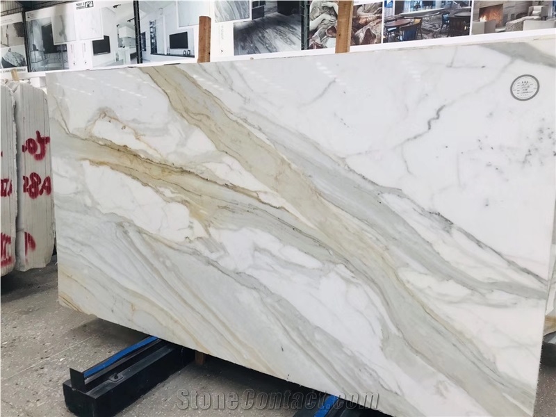 Italy Bianco Calacatta Marble Marmi Slab in China