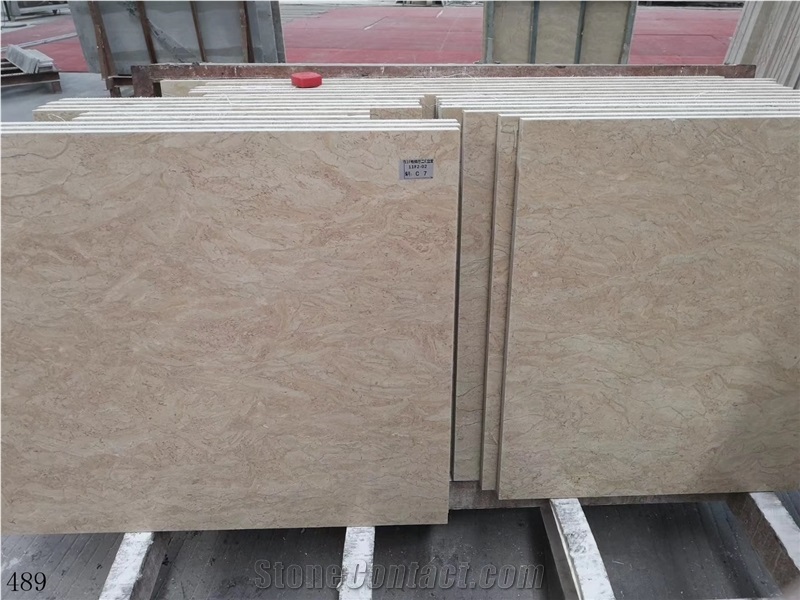 Monnai Beige Marble Slab Tile in China Market