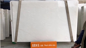 Onyx Branco Royal Ice White Onix Slab in China