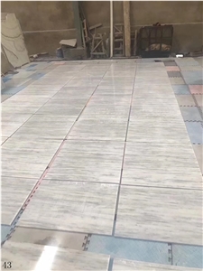 Pentelikon White Marble Dionyssos Slab Tile Floor