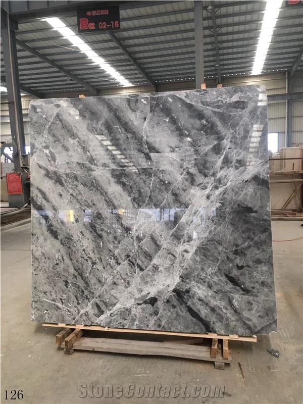 Solar Grey Marble Slab Floor Wall Tile in China