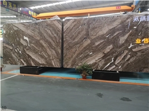 Venice Gold Marble Seawave Brown Slab Wall Tile