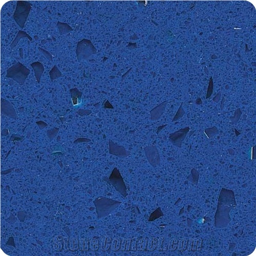 Blue Sparking Grain Quartz Stone