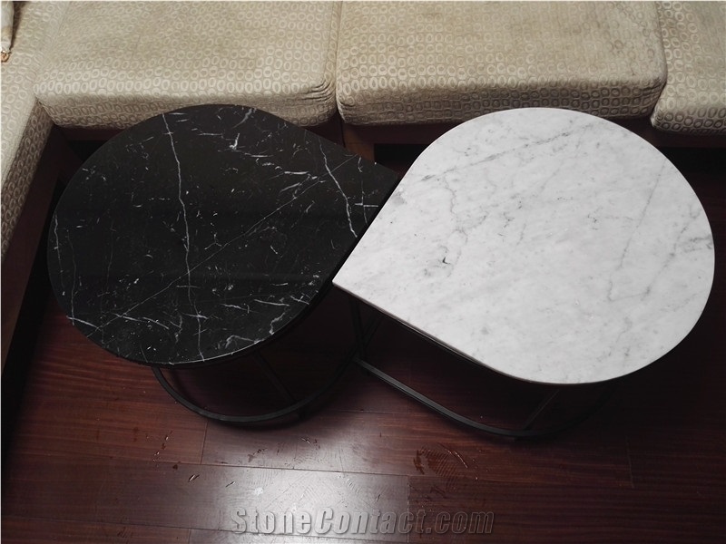 Bookmatch Water Type Marble Cafe Table Tops