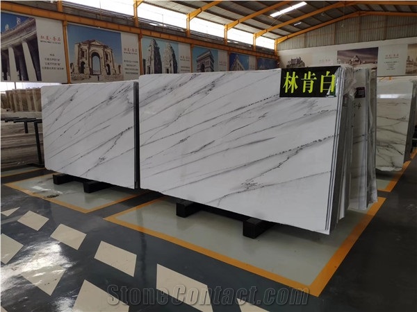 Calacatta Lincoln White Marble Luxurious Marble