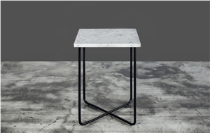 Carrara Marble Coffee Tabletops Rectangle Stone