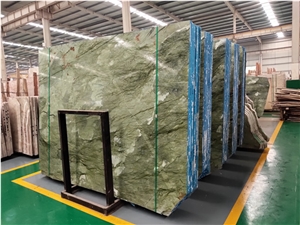 China Dandong Green,Verde Ming Green Marble Slabs